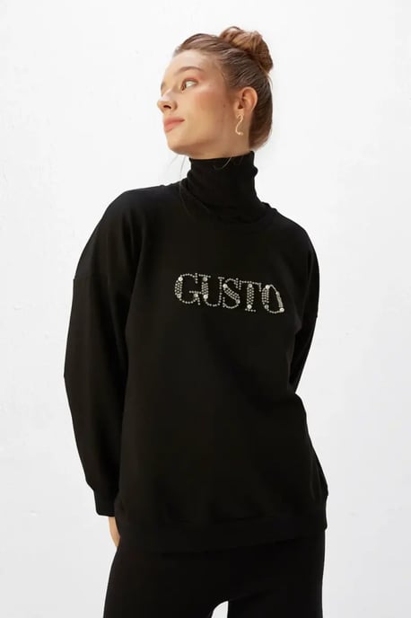 Logo Sweatshirt in Black - Image 3