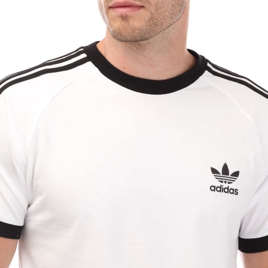 Men's adidas Originals Originals 3 Stripes California T-Shirt in White Black - Image 3