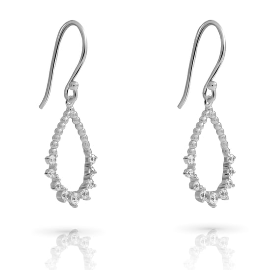 Orphelia 'Petal' Dames 925 Sterling Zilveren Set: Halsketting + Oorbellen - Zilver SET-7564 - Image 4