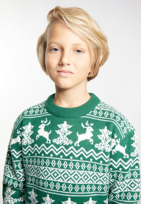 Mo Jumper jongens (kinderen) Groen Wit - Image 5