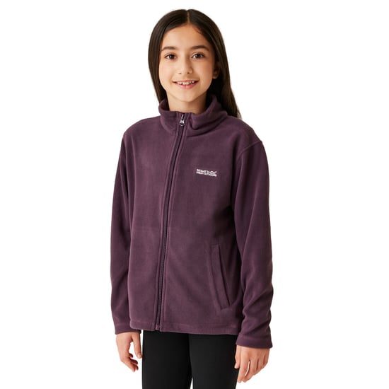 Regatta Great Outdoors Childrens/Kids King II Lightweight Full Zip Fleece Jacket (Deep Plum) - Image 3