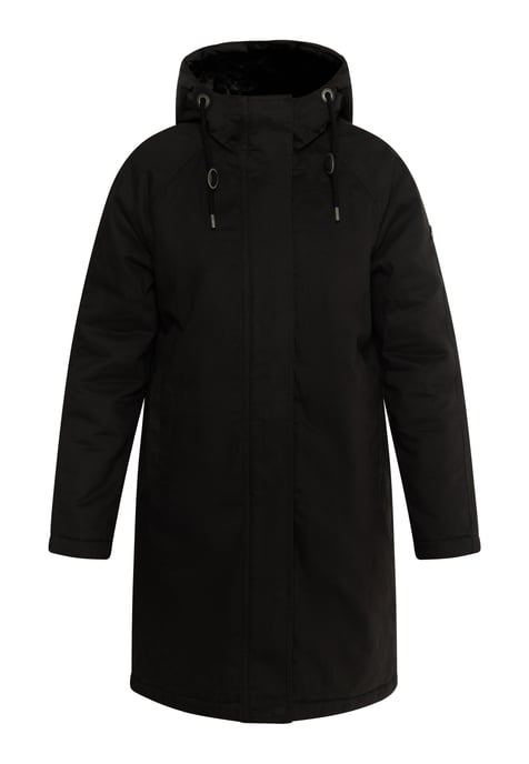 Dreimaster Winter parka Dames zwart - Image 1