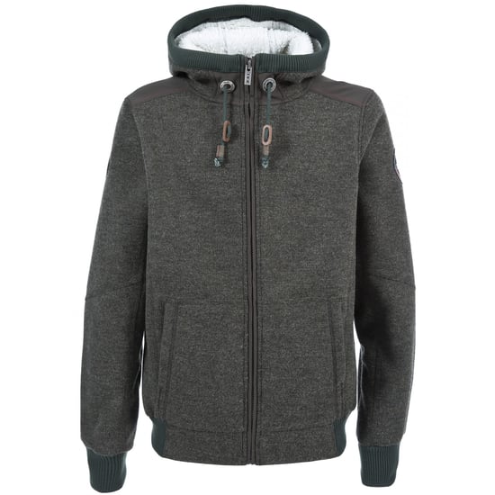 Trespass Mens Mathis Full Zip Knitted Fleece Jacket