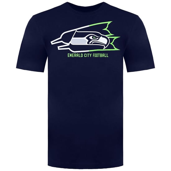 Nike NFL Seattle Seahawks Emerald City Football Mens T-Shirt - Image 1