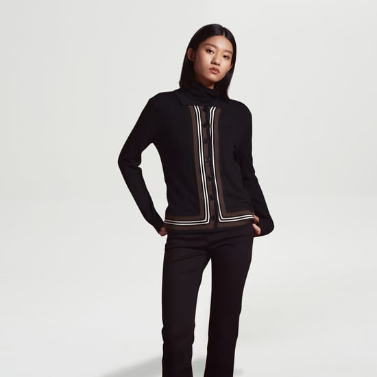 Cardigan med kontrasterande kanter - Image 2