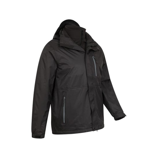 Mountain Warehouse Mens Bracken Extreme 3 in 1 Waterproof Jacket (Black) - Image 4