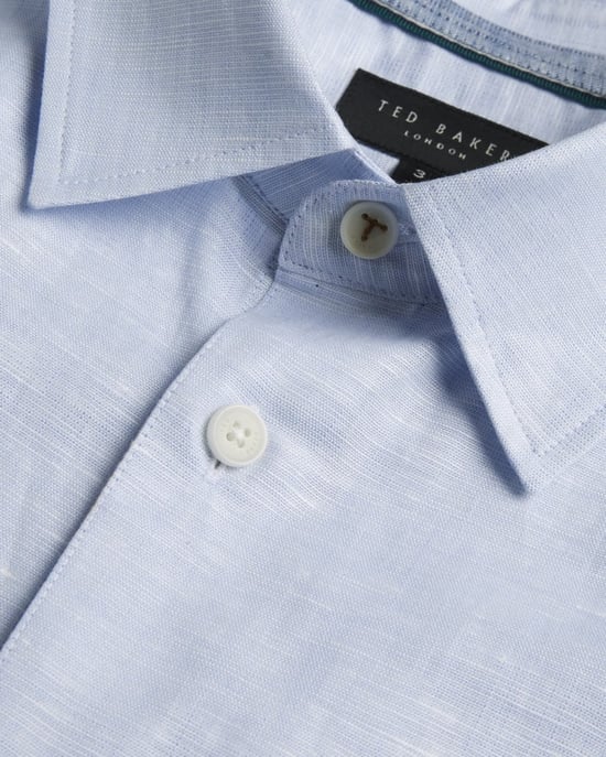 Ted Baker Palomas Mens Short Sleeve Linen Shirt - Image 6