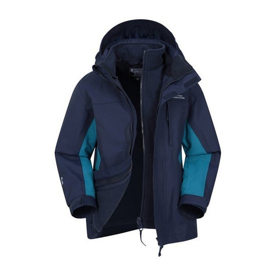 Mountain Warehouse Kinder/Kids Cannonball 3 in 1 Waterdichte Jas (Blauw) - Image 5