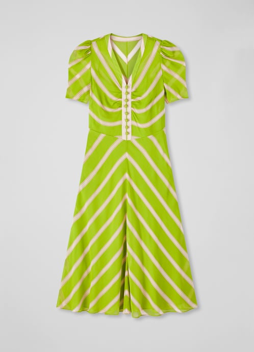 LK Bennett Holzer Dresses, Lime