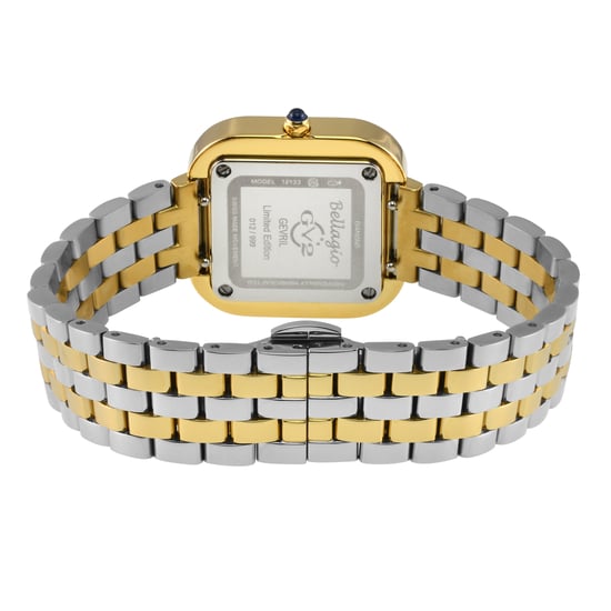 GV2 Bellagio Women's Swiss Made Diamond Silver-White Dial, Two toned SS/IPYG Bracelet Watch - Image 2