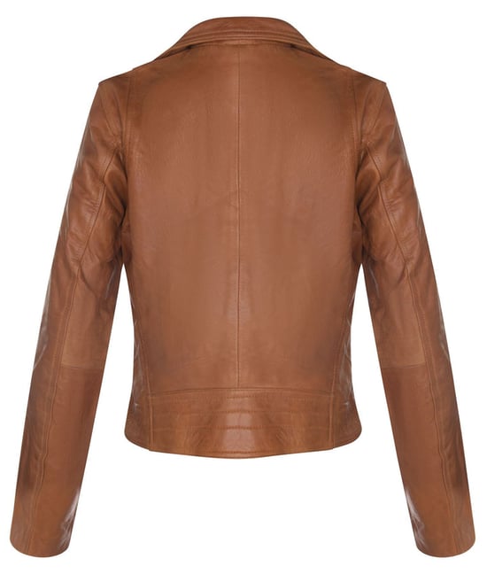 Classic Women's Brando Leather Biker Jacket from Loughton