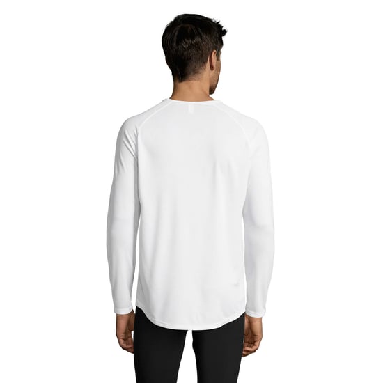 SOLS Heren Sport T-shirt met lange mouwen (Wit) - Image 2