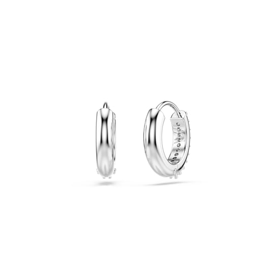 Swarovski 'Matrix' Women's Base Metal Hoop Earrings - Silver 5690670 - Image 5
