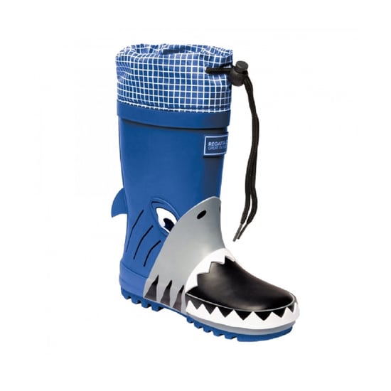 Dare 2B Childrens/Kids Mudplay Dinosaur Wellingtons (Shark/Nautic)