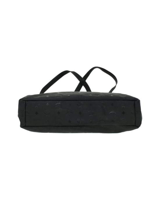 MCM Vicetos Logogram Shoulder Bag PVC Leather Black Auth ti758 - Image 3