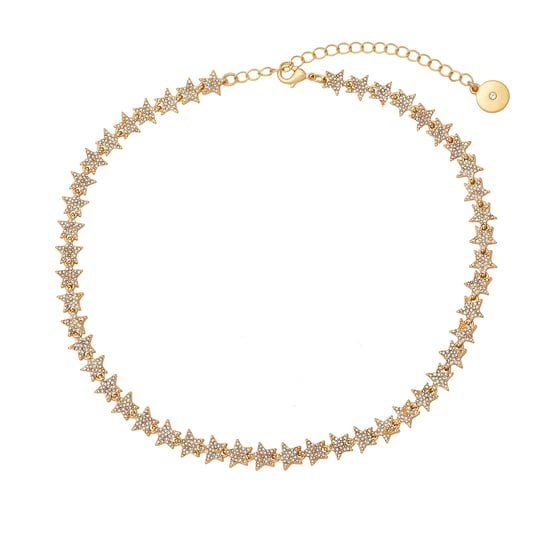 Gold 'Sparkling Stars' Occasion Necklace