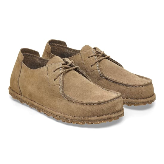 Birkenstock Utti Suede Men's Taupe Lace-Up Shoes - Image 1
