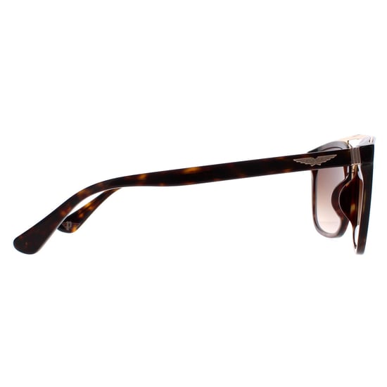 Police Square Mens Havana and Gold Brown Gradient SPLB41 Origins 35