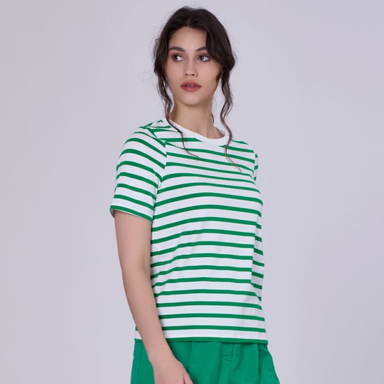 Strepen katoenen t-shirt - Image 5