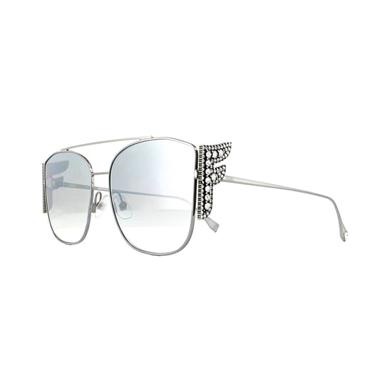 FENDI Zonnebril FF 0380/G/S 6LB IC Ruthenium Grijs Zilver Mirror - Image 2
