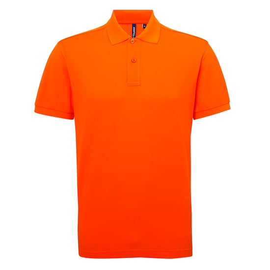 Asquith & Fox Mens Short Sleeve Performance Blend Polo Shirt (Orange) - Image 1