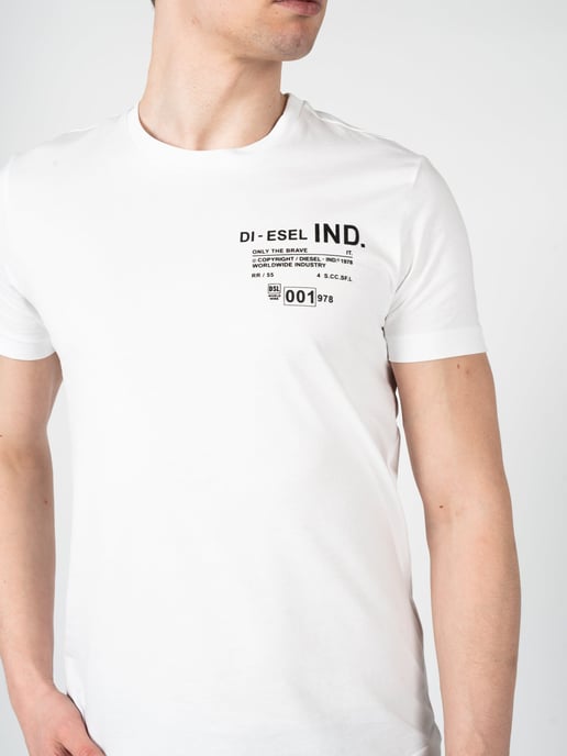 Diesel T-Shirt T-Diegos Mannen Wit - Image 5