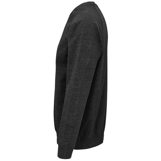 SOLS Unisex Adult Space Organic Raglan Sweatshirt (Houtskool mergel) - Image 3