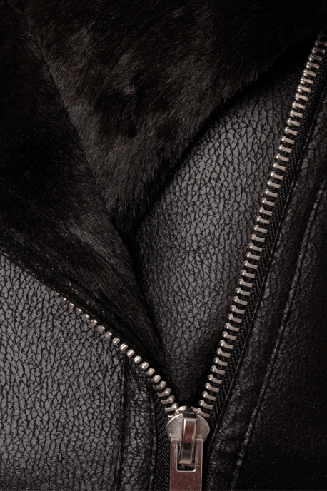 Barneys Originals Curve Faux Fur Aviator Coat