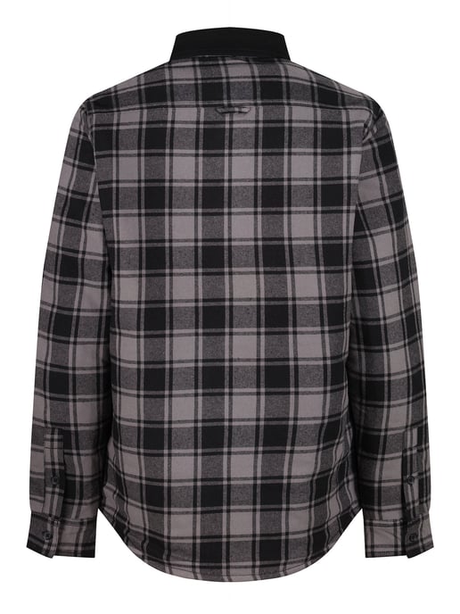 Luke 1977 Men's Ellan Valley Regular Fit Overshirt in Grey