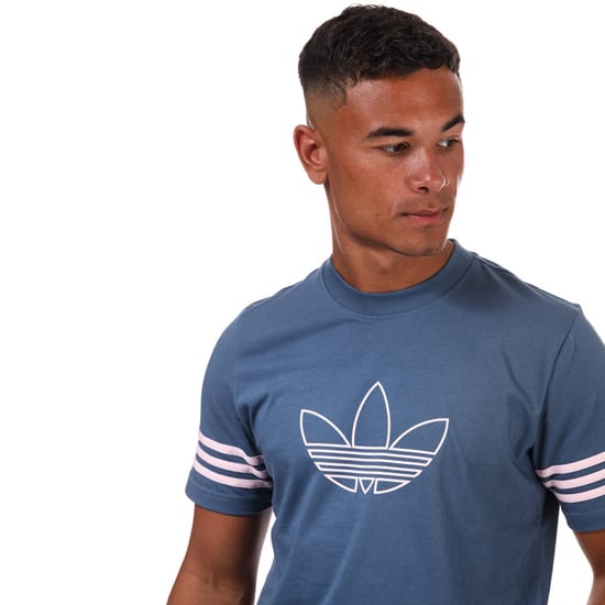 Men's adidas Originals Outline T-Shirt in Blue