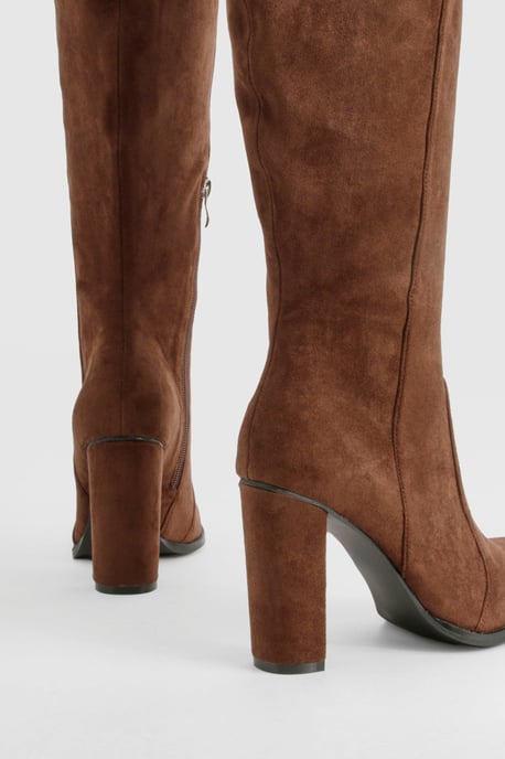 Round Toe Knee High Boots