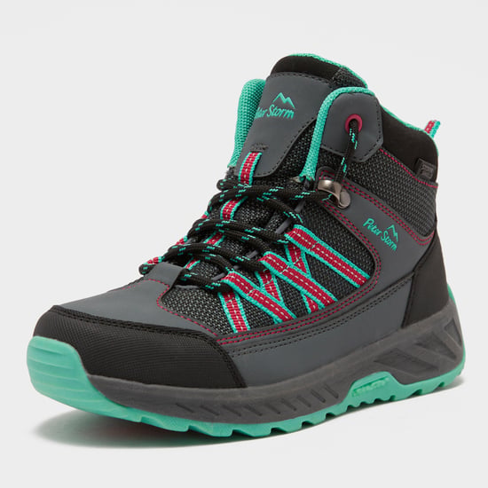 Peter Storm Kids' Broadoak Mid Waterproof Walking & Hiking Boots with StormGrip Outsole
