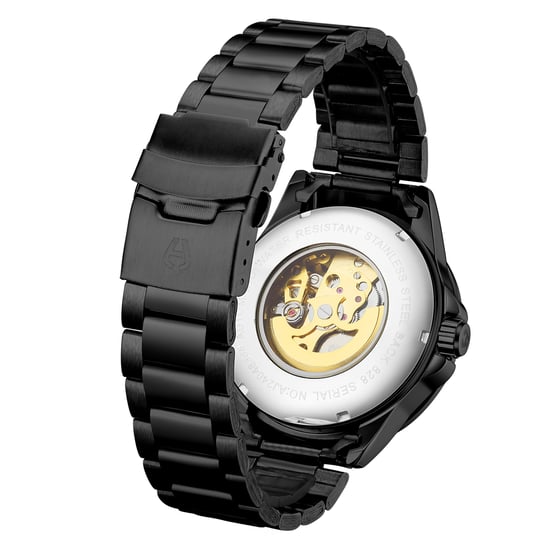 Hand Assembled Anthony James Limited Edition Techtonic Automatic Black Watch