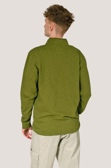 Quarter Zip Cotton Sweatshirt