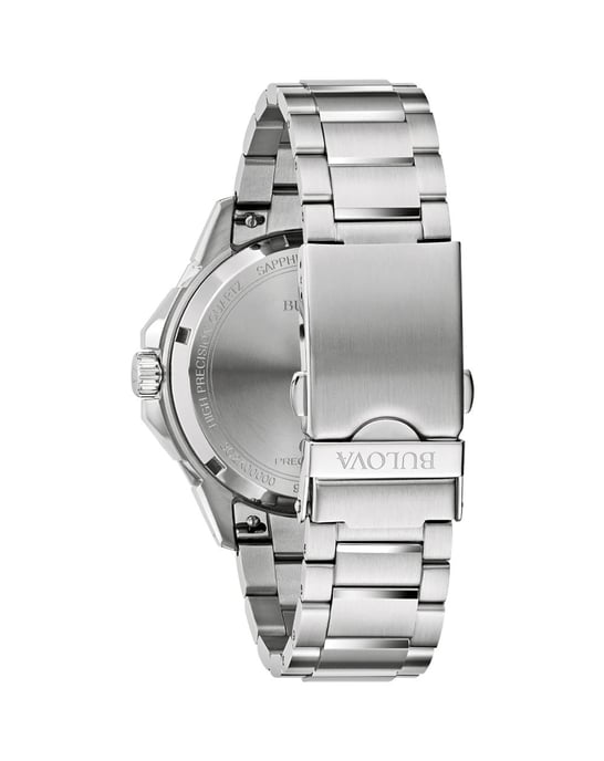 Bulova Marine Star C Series Hpq Precisionist Heren Zilveren Horloge 96B434 - Image 2