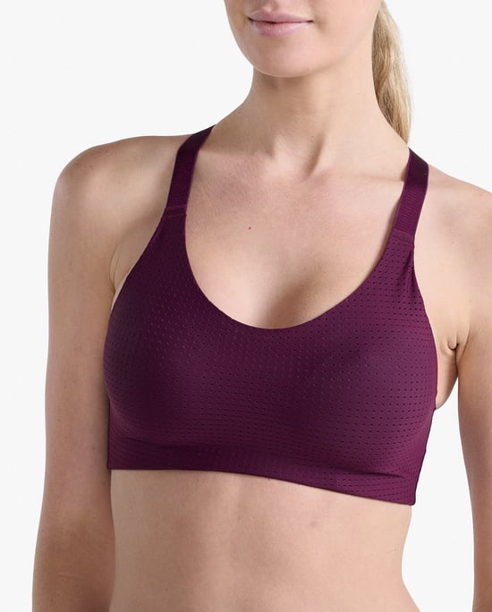 Aero Medium Impact Bra Beet/Beet