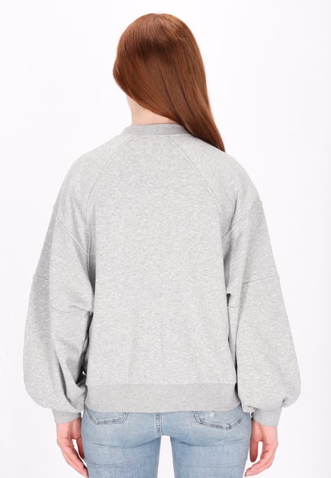 Dreimaster Sweat-jacket women Grey melange - Image 4