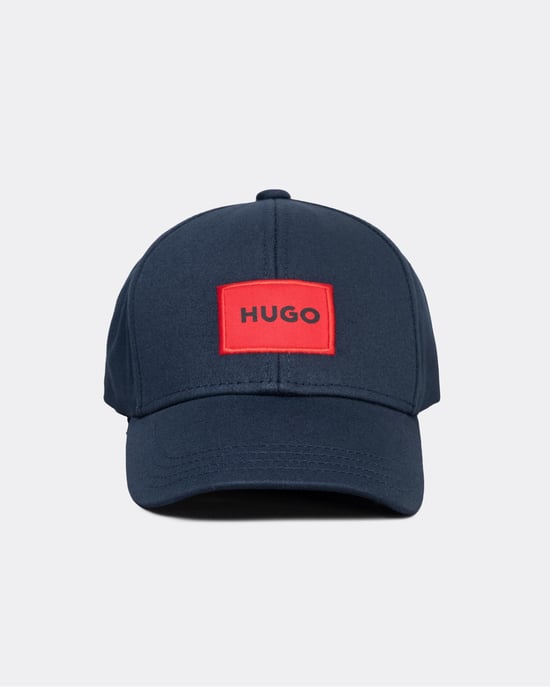 HUGO Men-X 581-RL Mens Cotton-Twill Cap With Red Logo Label NOS