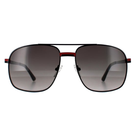 Guess Aviator Mens Matte Black Smoke Gradient GF0238 - Image 1