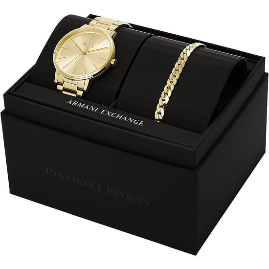 Armani Exchange Cayde Men's Gold Watch AX7144SET