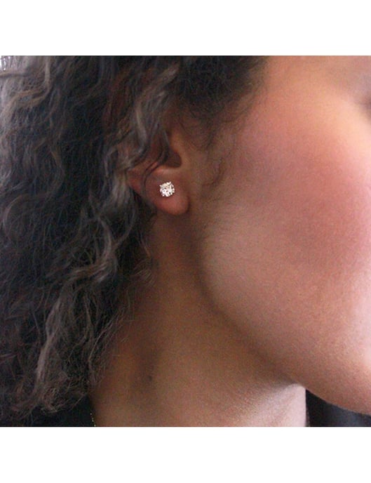 Kristine Earrings - Silver and Crystal - Image 5