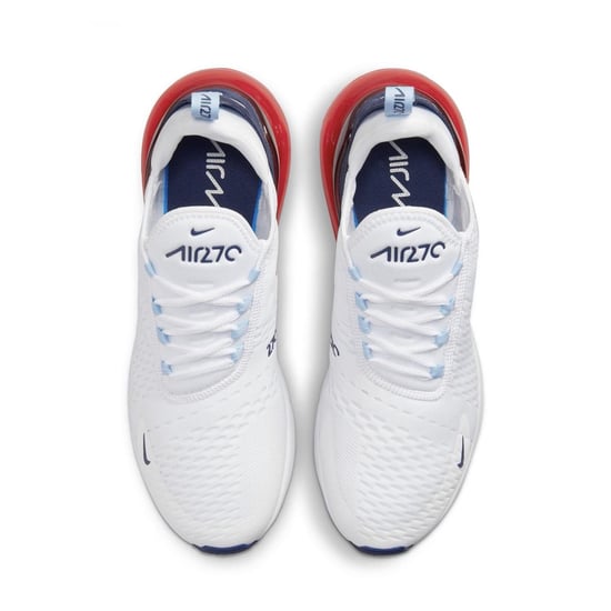 Nike Air Max 270 Trainers White/Red/Navy