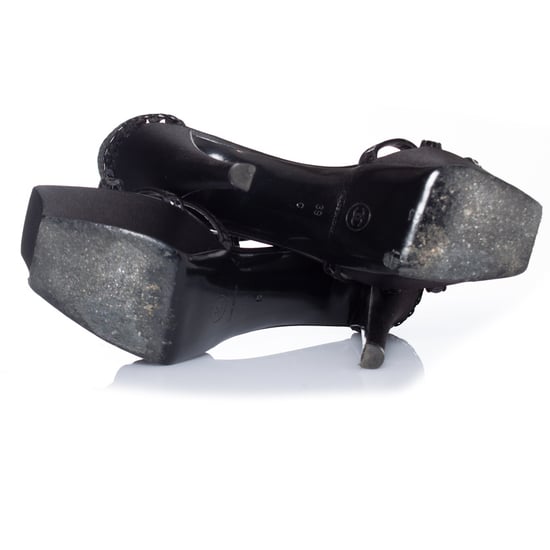 Svart paljett sandal - Image 6
