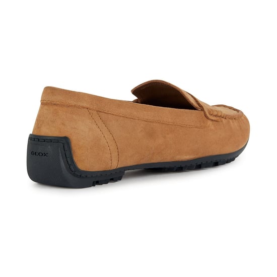Geox D Kosmopolis Suede Women's Camel Moccasins Shoes - Image 2