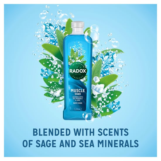 Radox Mineral Therapy Bath Soak Muscle Soak with Sea Minerals & Sage Scent, 3x1L