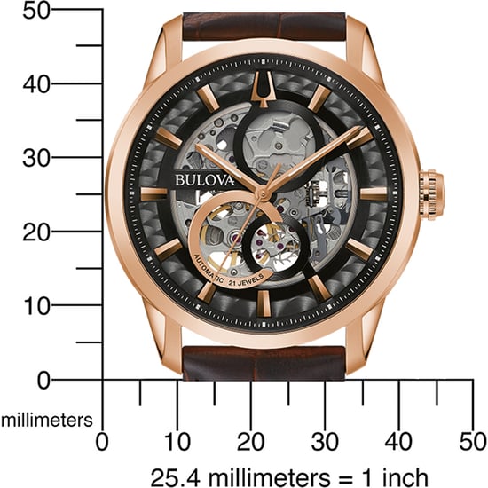 Bulova Sutton Heren Horloge Bruin 97A169 - Image 3