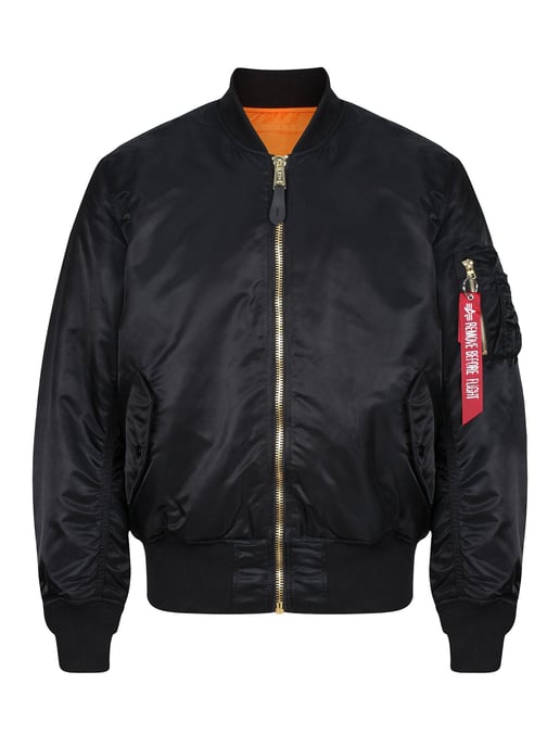 Alpha Industries Men's MA-1 Bomber Jacket in Black