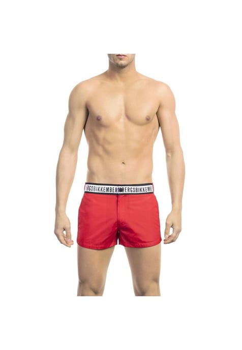 Bikkembergs Men's Red Polyamide Swimwear