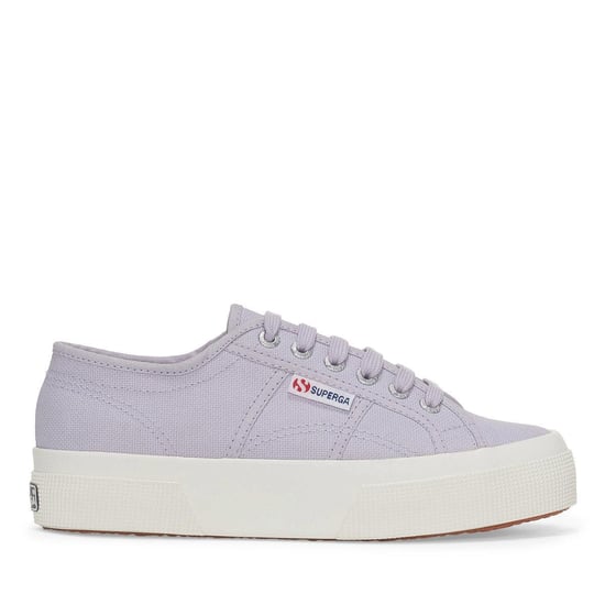 Superga Womens/Ladies 2740 Lace Up Platforms (Light Violet/Avorio) - Image 1