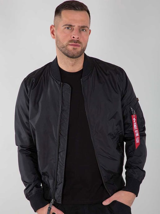 Alpha Industries Heren MA-1 TT Bomberjack in Zwart - Image 1